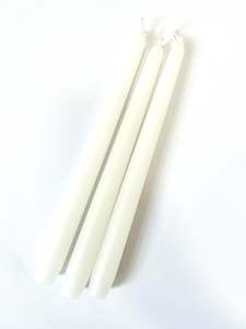 National Candles: Cream Venetian Tapered Candle - 250mm