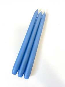 National Candles: Lake Blue Venetian Tapered Candle - 250mm