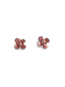 Pink Blossom Studs - hand painted by Lily Griffin - INC exclusive