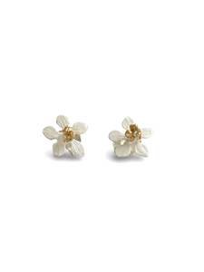 Jewellery: Neroli Blossom Studs - hand painted by Lily Griffin - INC exclusive