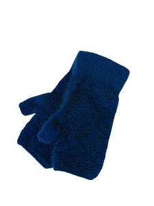 Dash Possum Merino Fingerless Mitten - Midnight Blue