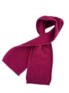 Dash Possum Merino Keyhole Scarf - Raspberry