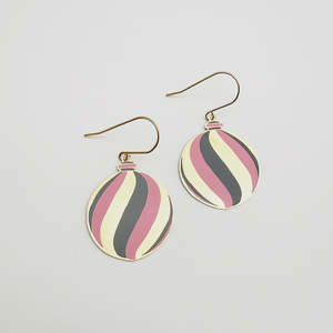 Midi Vintage Bauble in Gold, Pink & Grey