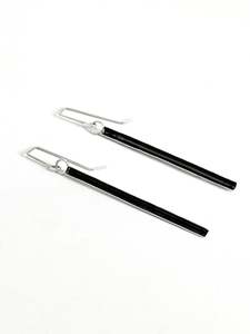 Long Oxide Tube Earrings