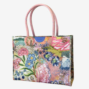 'Meadow' Boxy Tote by Fleur Woods