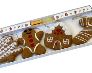 Store17: Felt Gingerbread Decoration Set with Fragrance