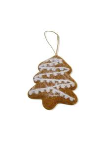 Felt Gingerbread Tree Decoration