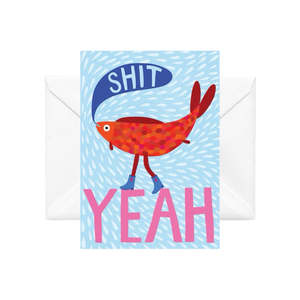 Shit Yeah - illustrated card by Studio Soph
