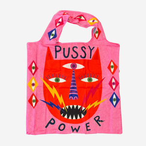 Foldable tote Bag by Studio Soph: "Pussy Power"