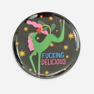 "Fucking Delicious" Large Melamine Tray by Studio Soph