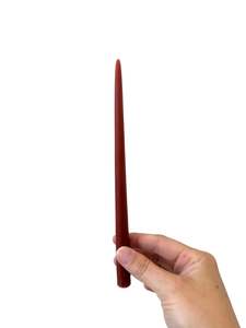 Homewares: Mini Beeswax Taper Candle - Dark Orange (B)