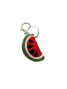 Accessories: Watermelon Felted Wool Keyring/Clip