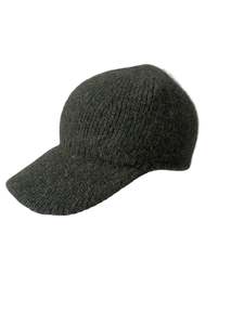 Accessories: Possum Merino Peak Cap - Moss