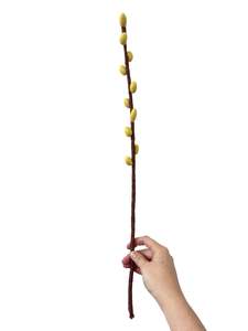 Yellow: Bud Stem - NZ Felted Wool - Yellow