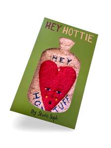 Studio Soph: Hot Water Bottle - Hey Hot Stuff