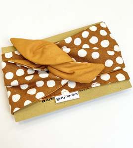 Girlband - Mustard, White Dots