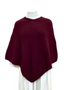 Possum Merino Poncho - Pinot