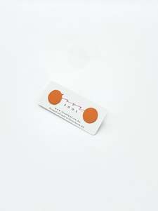 Lovefool Jewellery: Dot Stud Earrings - Orange