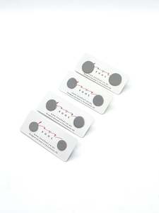 Lovefool Jewellery: Dot Stud Earrings - Light Grey