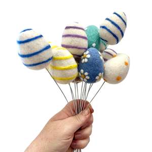 Felted Wool Easter Egg on a stick!