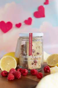 Limited Edition White Chocolate Raspberry & Lemon Toffee - Jar, 200G