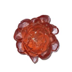Glassware: Peony - Rose - Glass wall artwork by Luke Jacomb