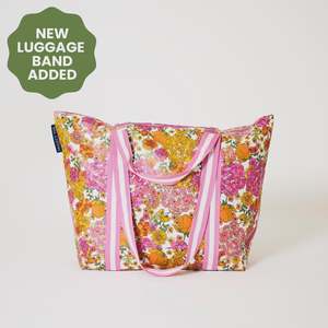 Bags: Medium Zip Tote Bag - Hydrangea