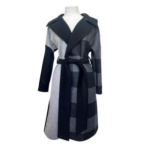 Clothing: One-Off "Niki" Coat - Black/Grey