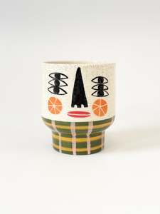 Ceramic Goblet by Studio Soph - Three Eyed Face