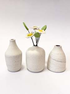 Ceramics: Handmade Ceramic Bud Vase - assorted shapes