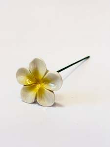 Frangipani – Ceramic Flower for bud vase