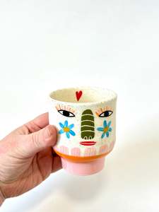 Ceramic Goblet by Studio Soph - Daisy Face