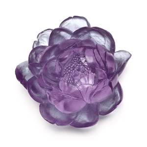Glassware: Peony - Purple - Glass wall artwork by Luke Jacomb
