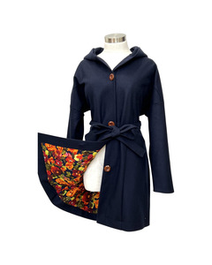Coats: "Tiggy" Wool Blend Coat - Navy