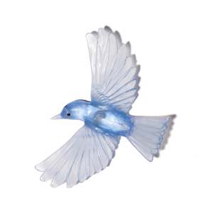 Glassware: Yellowhead / Mōhua - Pale Cobalt Blue