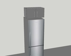Fridge over cabinet - 2 door JAG Express