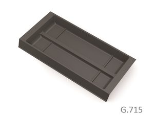 Cutlery insert - 240mm - wing on 1 side - GREY JAG Express
