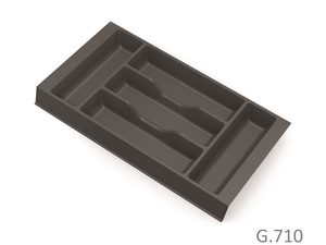 Cutlery insert - 266mm - wing on 1 side - GREY JAG Express