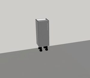 Floor cabinet shallow - 1 door JAG Express