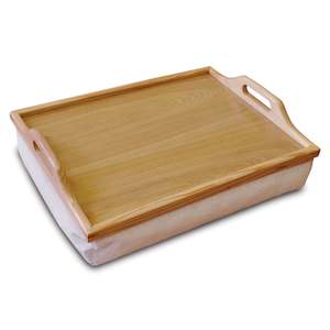 Put The Spring Back Into Your Step: Wooden Lap Tray with Cushion