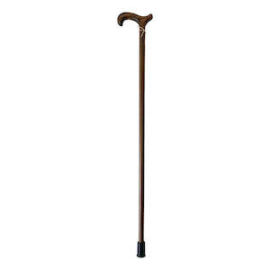 Christmas Gift Ideas: Mens Dark Derby Wooden Walking Stick with T Handle