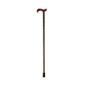 Spiral Derby Wooden Walking Stick with T Handle