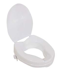 Viscount Raised Toilet Seat 2" with lid