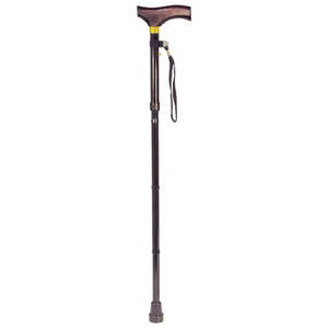 Folding Walking Stick with Wooden Handle
