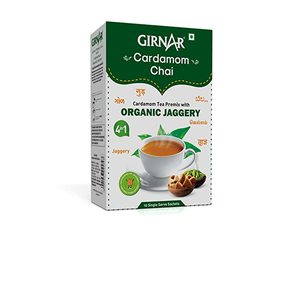 Girnar Jaggery Cardamom Tea Instant Mix 10 Sachets - Indian Supermarket