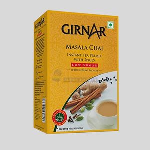 Girnar Low Sugar Masala Tea Instant Mix 10 Sachets - Indian Supermarket