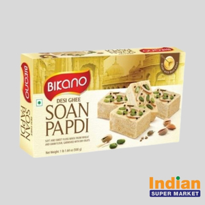 Bikano Desi Ghee Soan Papdi 500Gm - Indian Supermarket
