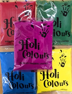 Holi Colours ( Herbal & Non- Toxic) 500g (Pack Of 5 x 100g ea) - Indian Supermarket