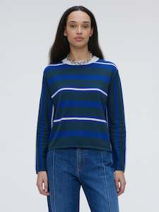 T-Shirts: Mountain Long Sleeve - Navy