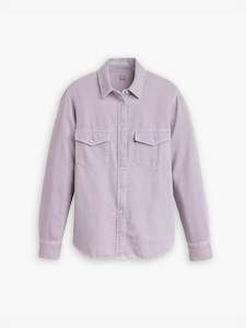 Womens Tees: Iconic Western Shirt - Heirloom Lilac